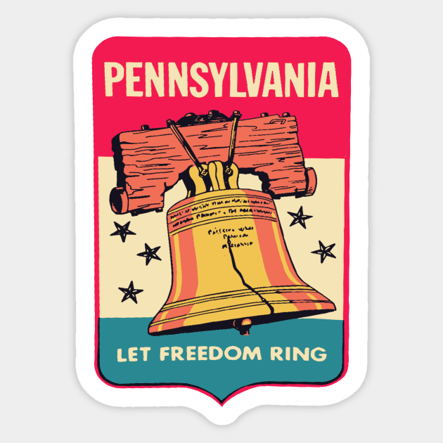 Liberty Bell Decal Design Sticker by zsonn